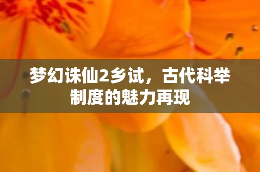 古代科举制度的魅力再现图片