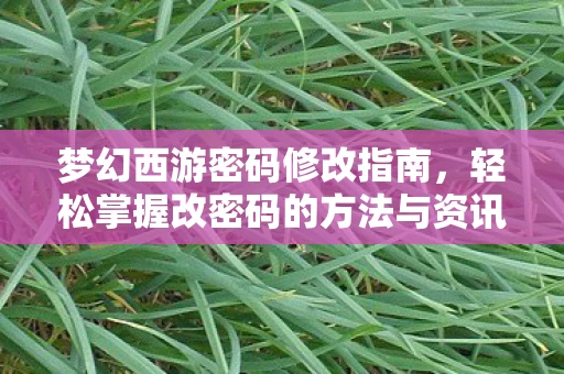 轻松掌握改密码的方法与资讯频道图片