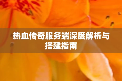 热血传奇服务端深度解析与搭建指南图片