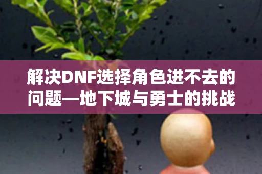 解决DNF选择角色进不去的问题图片