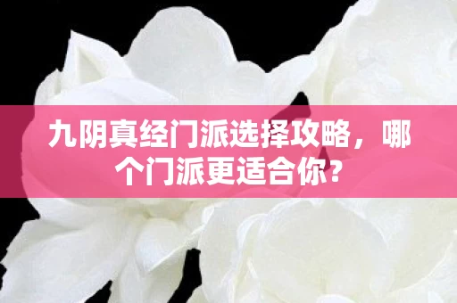 九阴真经门派选择攻略图片