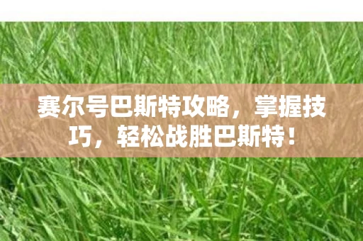 赛尔号巴斯特攻略图片