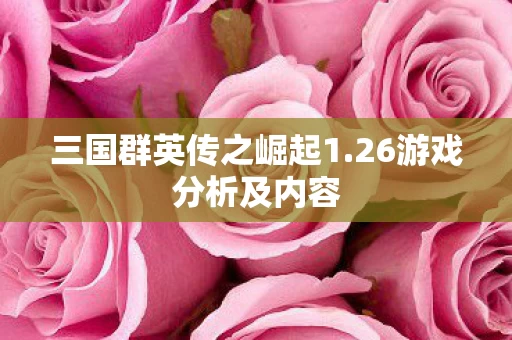 三国群英传之崛起1图片