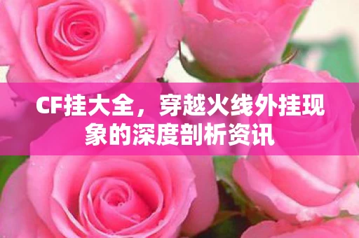 穿越火线外挂现象的深度剖析资讯图片