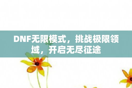 DNF无限模式图片