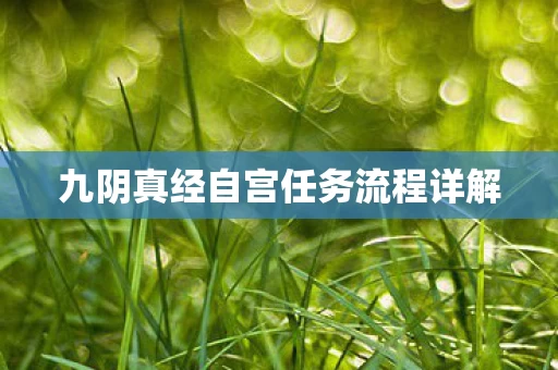 九阴真经自宫任务流程详解图片