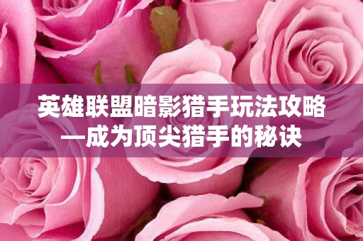 英雄联盟暗影猎手玩法攻略图片