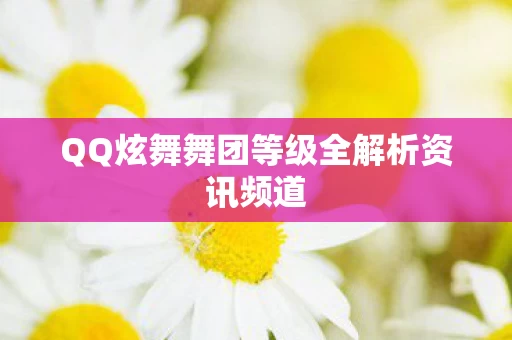 QQ炫舞舞团等级全解析资讯频道图片