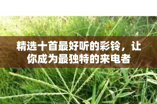 让你成为最独特的来电者图片