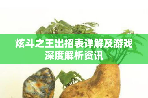 炫斗之王出招表详解及游戏深度解析资讯图片