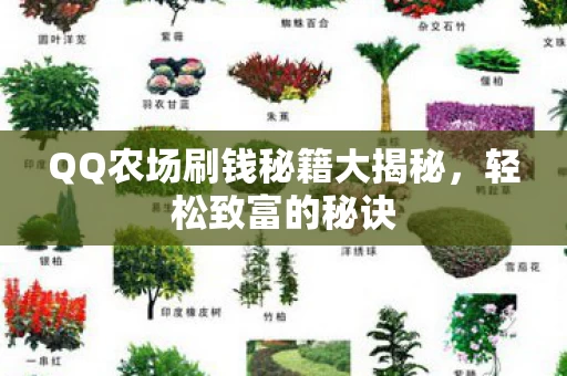 QQ农场刷钱秘籍大揭秘，轻松致富的秘诀