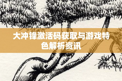 大冲锋激活码获取与游戏特色解析资讯图片