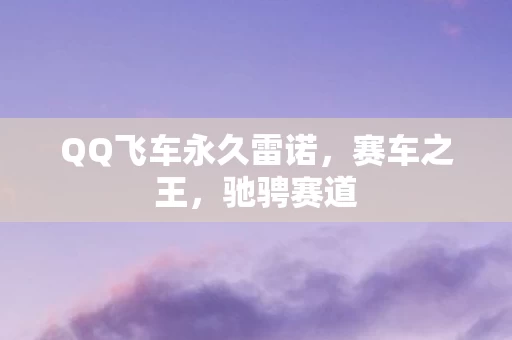 QQ飞车永久雷诺图片