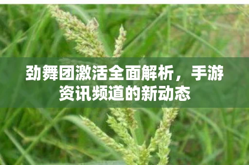 手游资讯频道的新动态图片