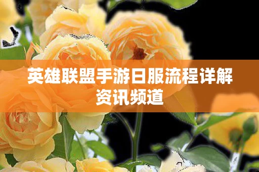 英雄联盟手游日服流程详解资讯频道图片