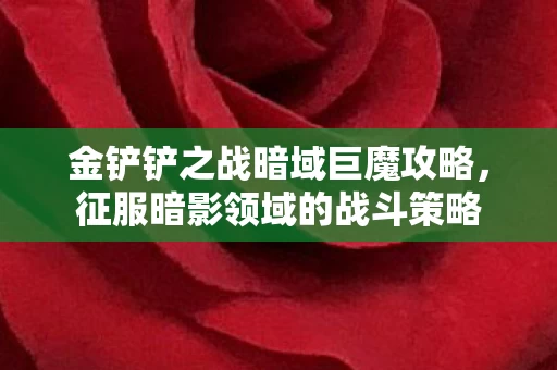 金铲铲之战暗域巨魔攻略图片