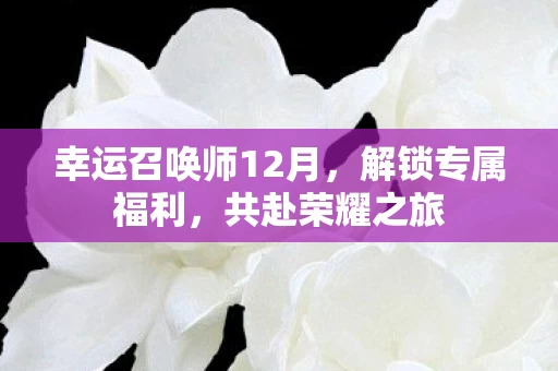 幸运召唤师12月图片