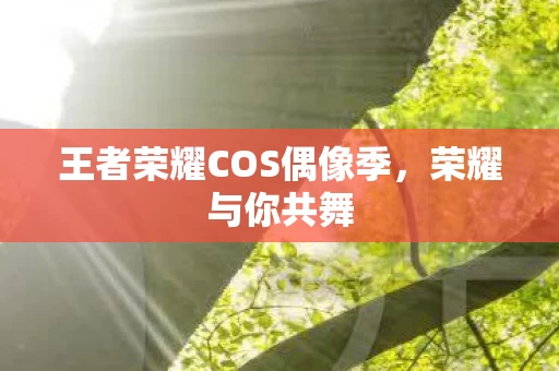 王者荣耀COS偶像季图片