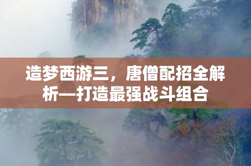 打造最强战斗组合图片