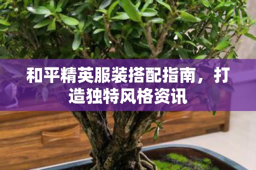 和平精英服装搭配指南,打造独特风格资讯 和平精英服装搭配指南,打造独特风格资讯