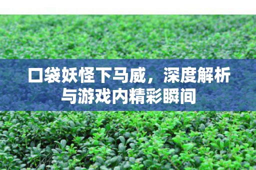 深度解析与游戏内精彩瞬间图片