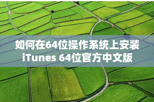 如何在64位操作系统上安装iTunes 64位官方中文版图片