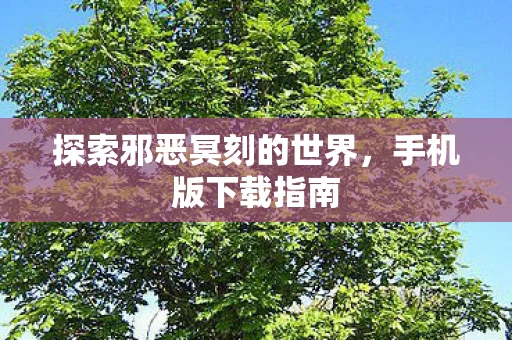 探索邪恶冥刻的世界图片
