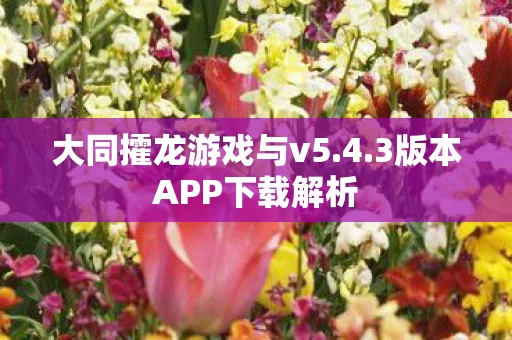 3版本APP下载解析图片