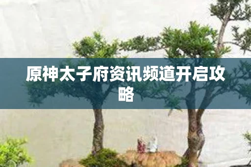 原神太子府资讯频道开启攻略图片