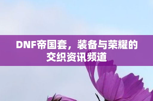 装备与荣耀的交织资讯频道图片
