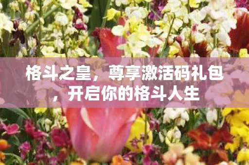 开启你的格斗人生图片