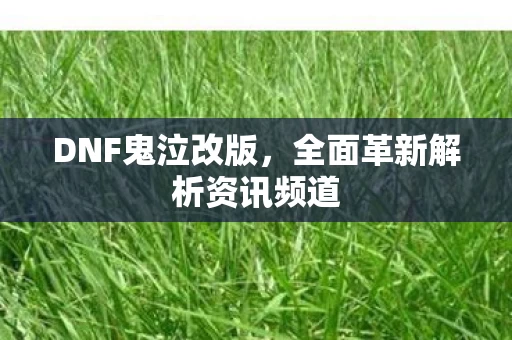 全面革新解析资讯频道图片