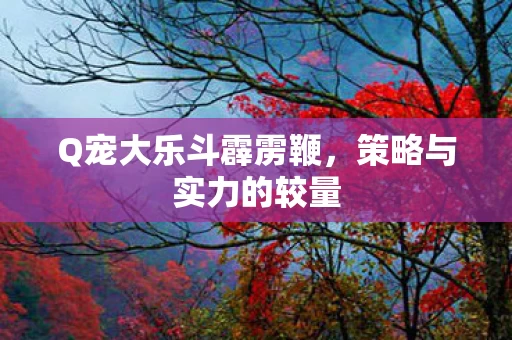 Q宠大乐斗霹雳鞭图片