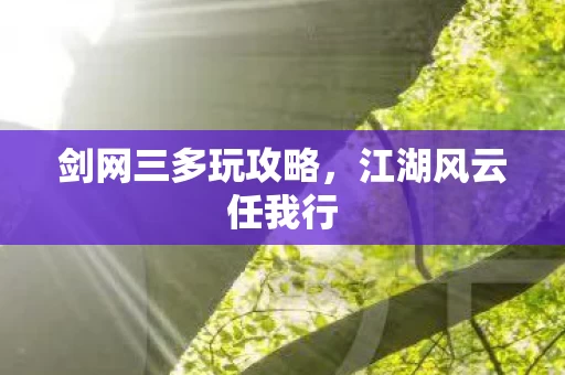 剑网三多玩攻略图片