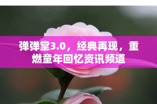 弹弹堂3.0，经典再现，重燃童年回忆资讯频道