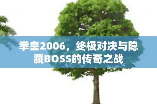 终极对决与隐藏BOSS的传奇之战图片