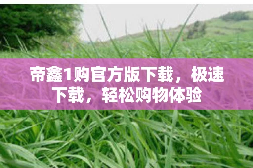 帝鑫1购官方版下载图片