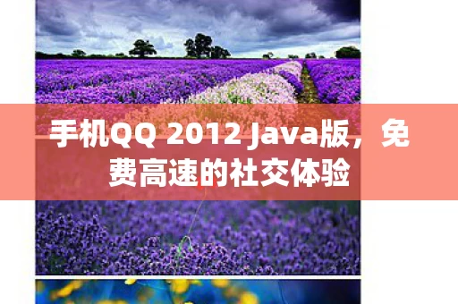 手机QQ 2012 Java版图片
