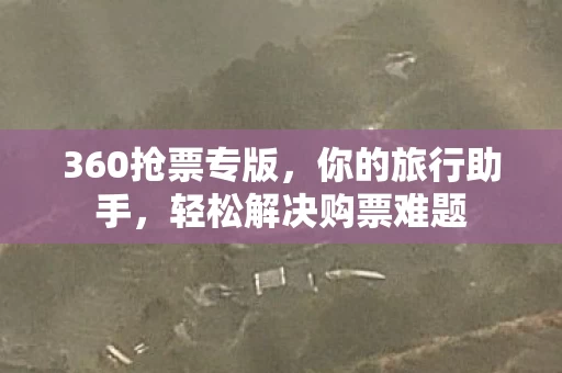 轻松解决购票难题图片
