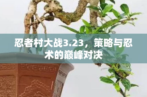策略与忍术的巅峰对决图片