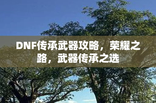 DNF传承武器攻略图片