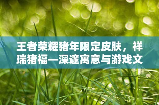 深邃寓意与游戏文化的交融图片