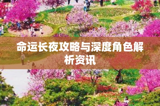 命运长夜攻略与深度角色解析资讯图片