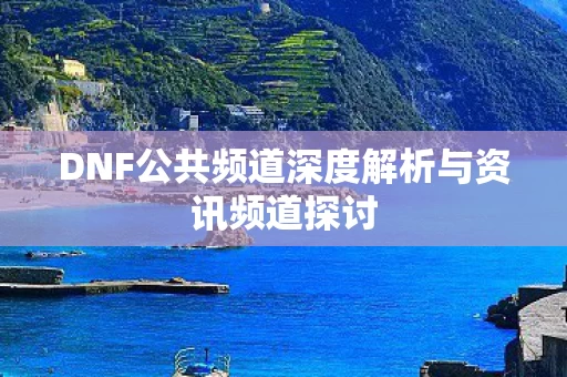 DNF公共频道深度解析与资讯频道探讨图片