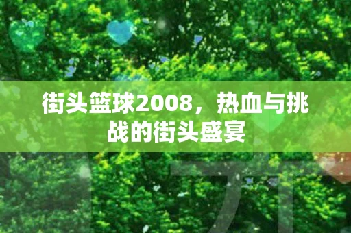 热血与挑战的街头盛宴图片