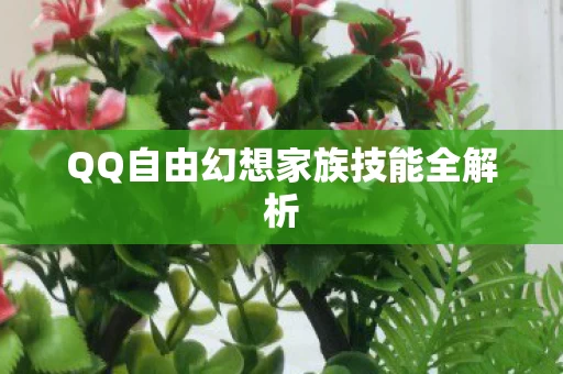 QQ自由幻想家族技能全解析图片