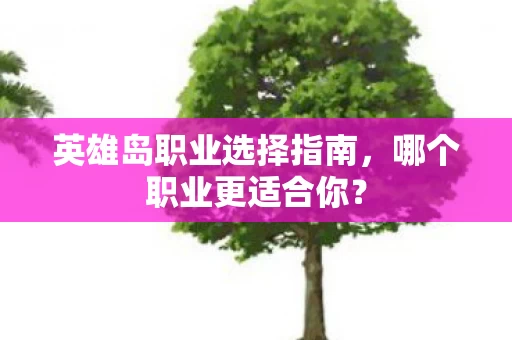 英雄岛职业选择指南图片