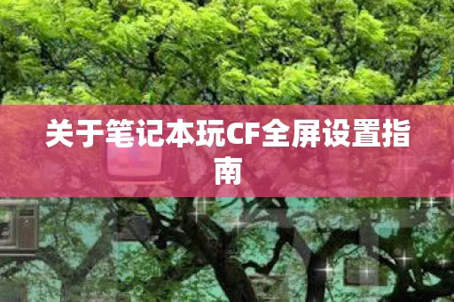 关于笔记本玩CF全屏设置指南图片