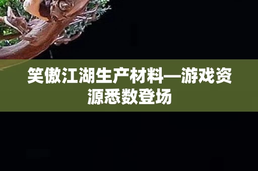 笑傲江湖生产材料图片