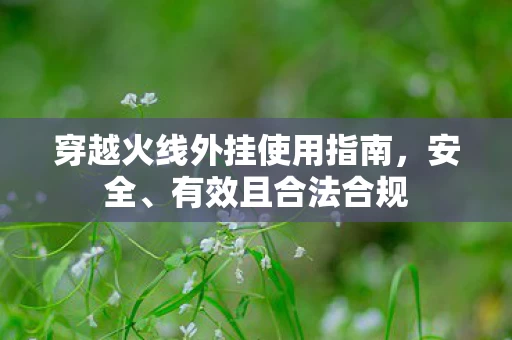 穿越火线外挂使用指南图片